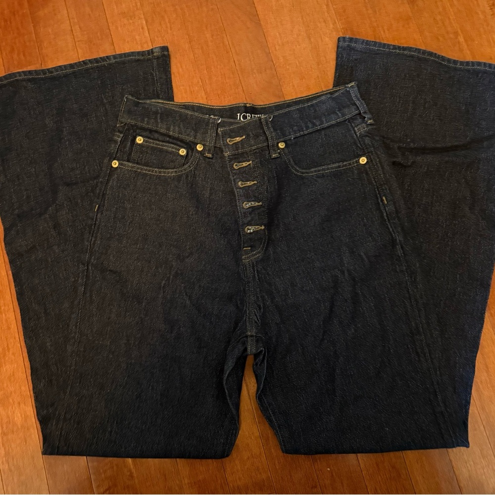 J. Crew Women's Dark Blue Relaxed Jeans